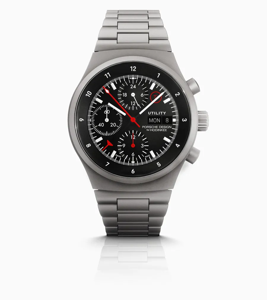 Porsche Design Chronograph 1 Utility Limited Edition for Hodinkee on a titanium bracelet